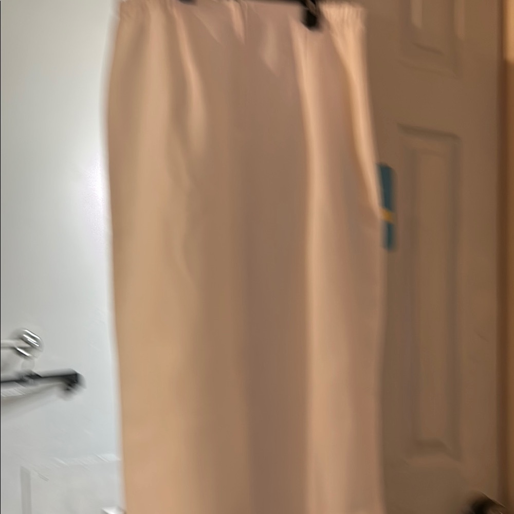 Cream Pencil Maxi Skirt for Cocktail